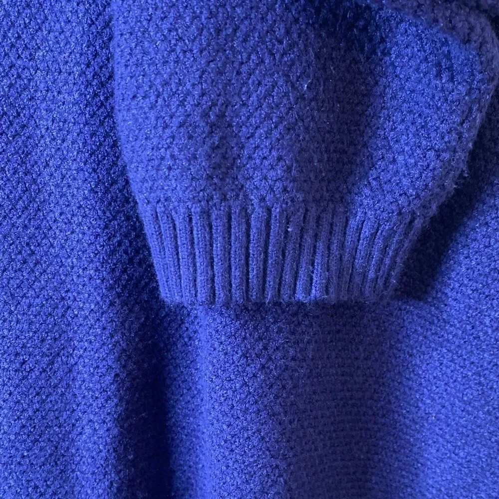 MEROKEETY, ladies, Large  Navy Blue Sweater
